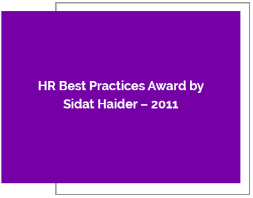 HR Best Practices Award by Sidat Haider – 2011